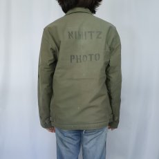 画像4: 80's U.S.NAVY A-2 デッキジャケット ステンシル入り (4)