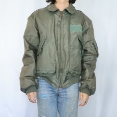 画像2: 80's U.S.AIR FORCE CWU-45/P フライトジャケット LARGE (2)
