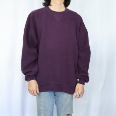 画像2: 90's RUSSELL ATHLETIC USA製 前V 無地スウェット XXL (2)