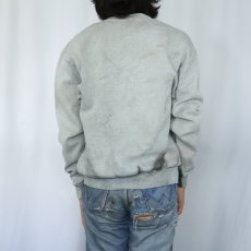 画像3: 90's JERZEES USA製 ブリーチ加工 無地スウェット M (3)