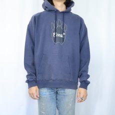 画像3: Hanes ULTIMATE COTTON "Beast" プリントスウェットフーディー NAVY (3)