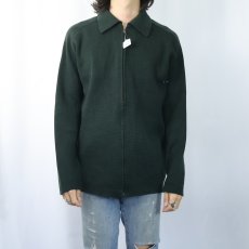 画像2: 70's Eddie Bauer ウールニット ジップカーディガン M (2)