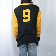 画像4: 60〜70's "Hornets / 7" レーヨンフットボールロンT (4)