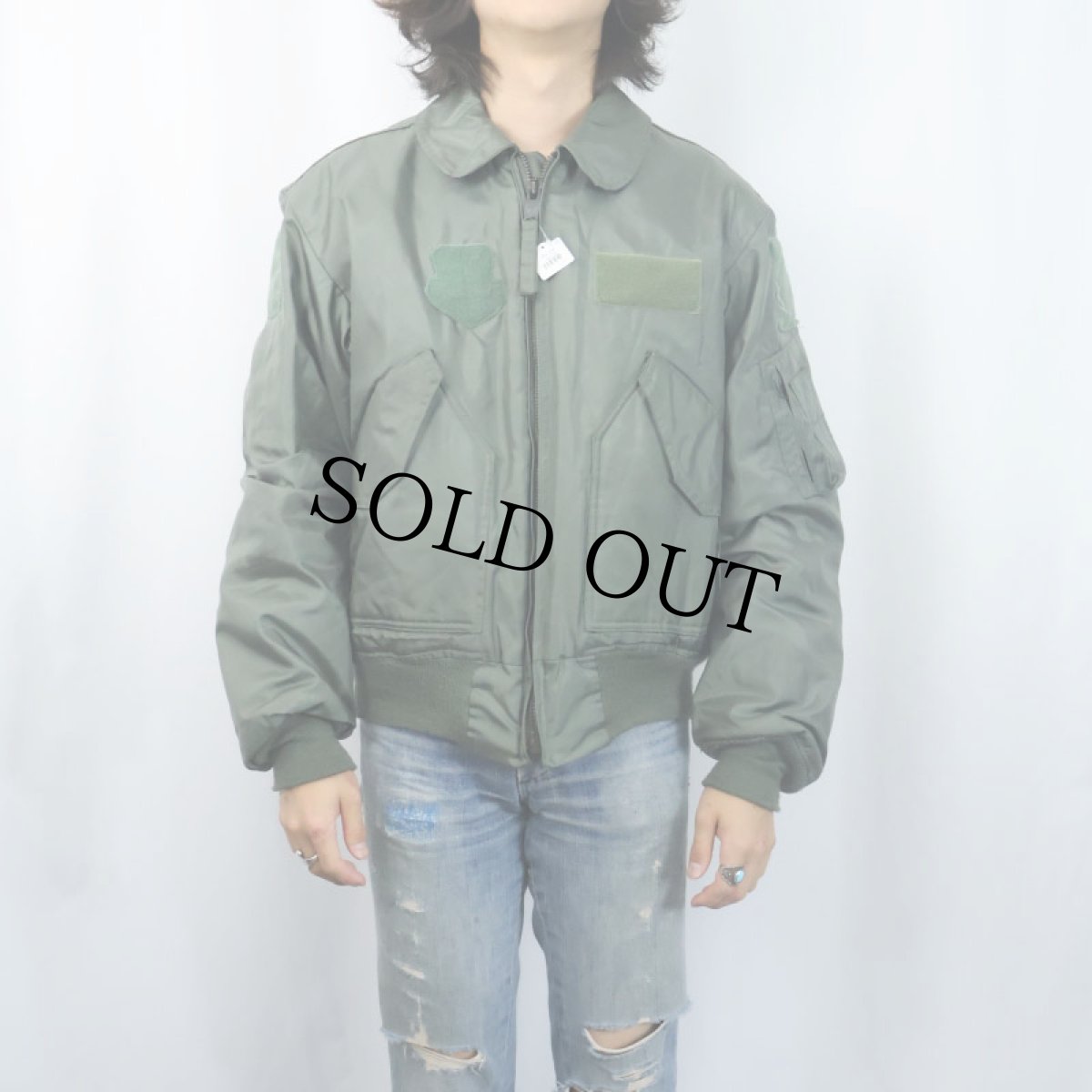 画像2: 80's U.S.AIR FORCE CWU-45/P フライトジャケット MEDIUM (2)