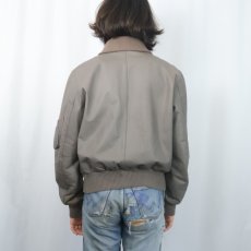 画像3: 民間品 ドイツ軍 フライトレザージャケット SIZE52 (3)