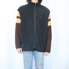 画像2: 90's Patagonia USA製 シンチラフリースベスト BLACK XXL (2)