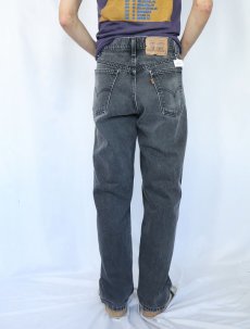 画像3: 90〜2000's Levi's 550 USA製 サルファブラック デニムパンツ W35 (3)