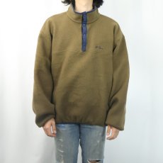 画像2: 90's L.L.Bean ハーフスナップフリースジャケット (2)