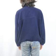 画像3: 80〜90's L.L.Bean USA製 ハーフスナップフリースジャケット NAVY XL (3)