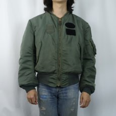 画像2: 70's U.S.AIR FORCE "MA-1 E-TYPE" フライトジャケット MEDIUM (2)