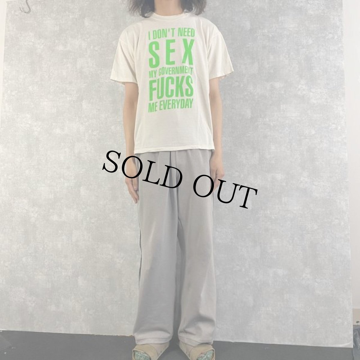 画像2: 90's I DON'T NEED SEX... プリントTシャツ (2)