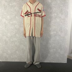 画像2: 60〜70's mitchell&ness "Cardinals" ベースボールシャツ (2)