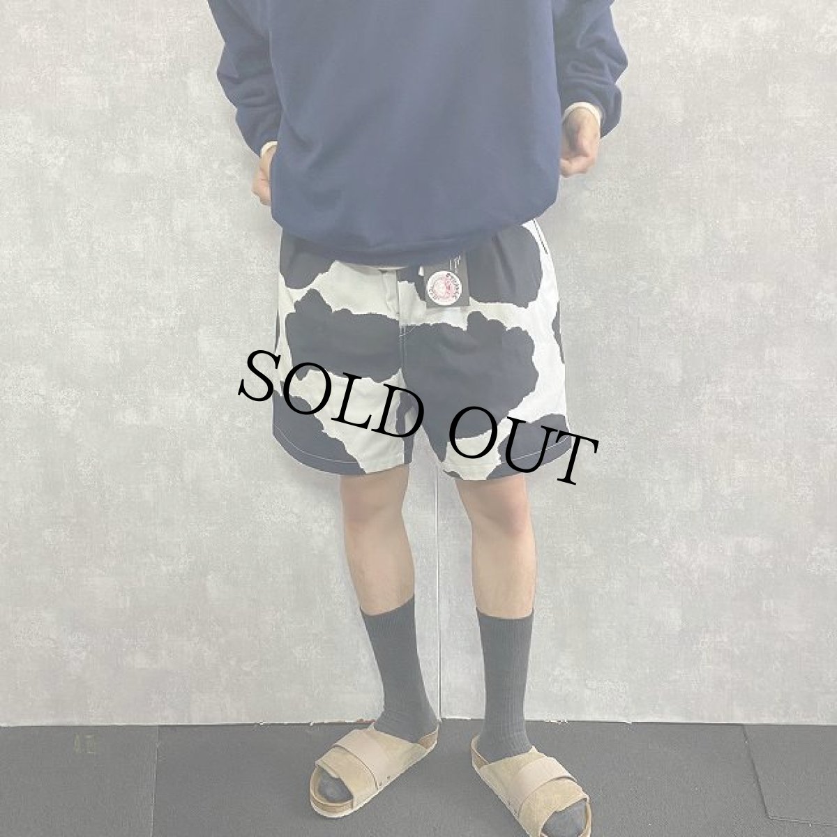 画像7: STRANGE TRIP "COW WIDE SHORTS" WHITE 【M】 (7)