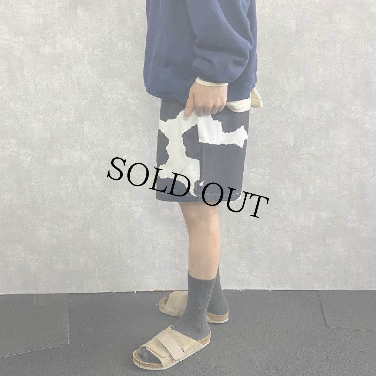 画像8: STRANGE TRIP "COW WIDE SHORTS" WHITE 【M】 (8)