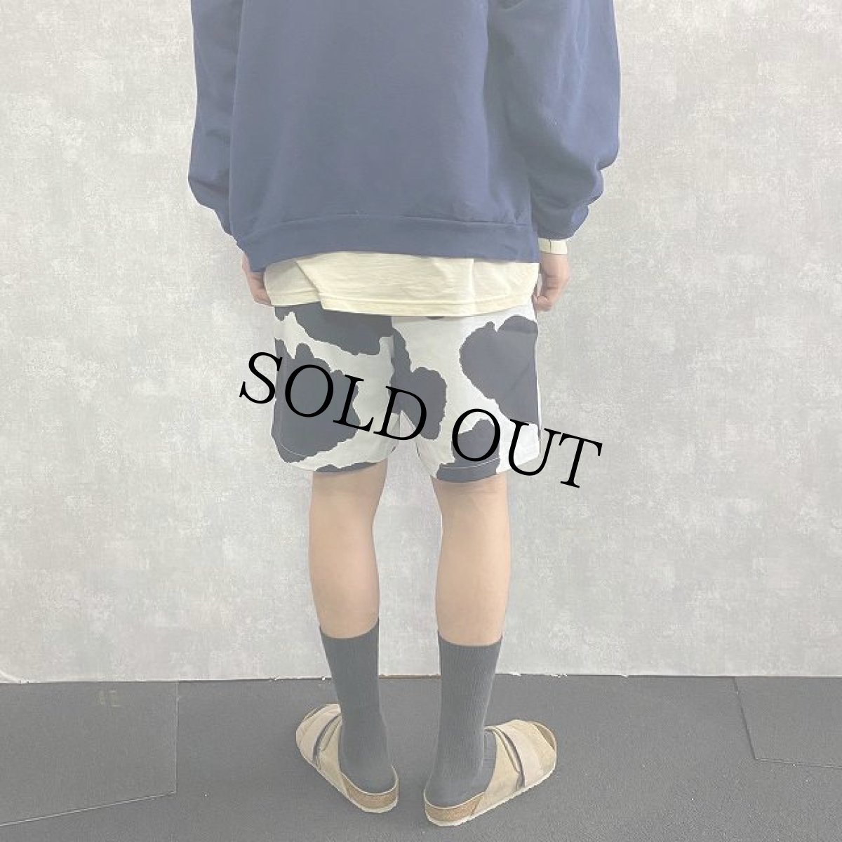 画像9: STRANGE TRIP "COW WIDE SHORTS" WHITE 【M】 (9)