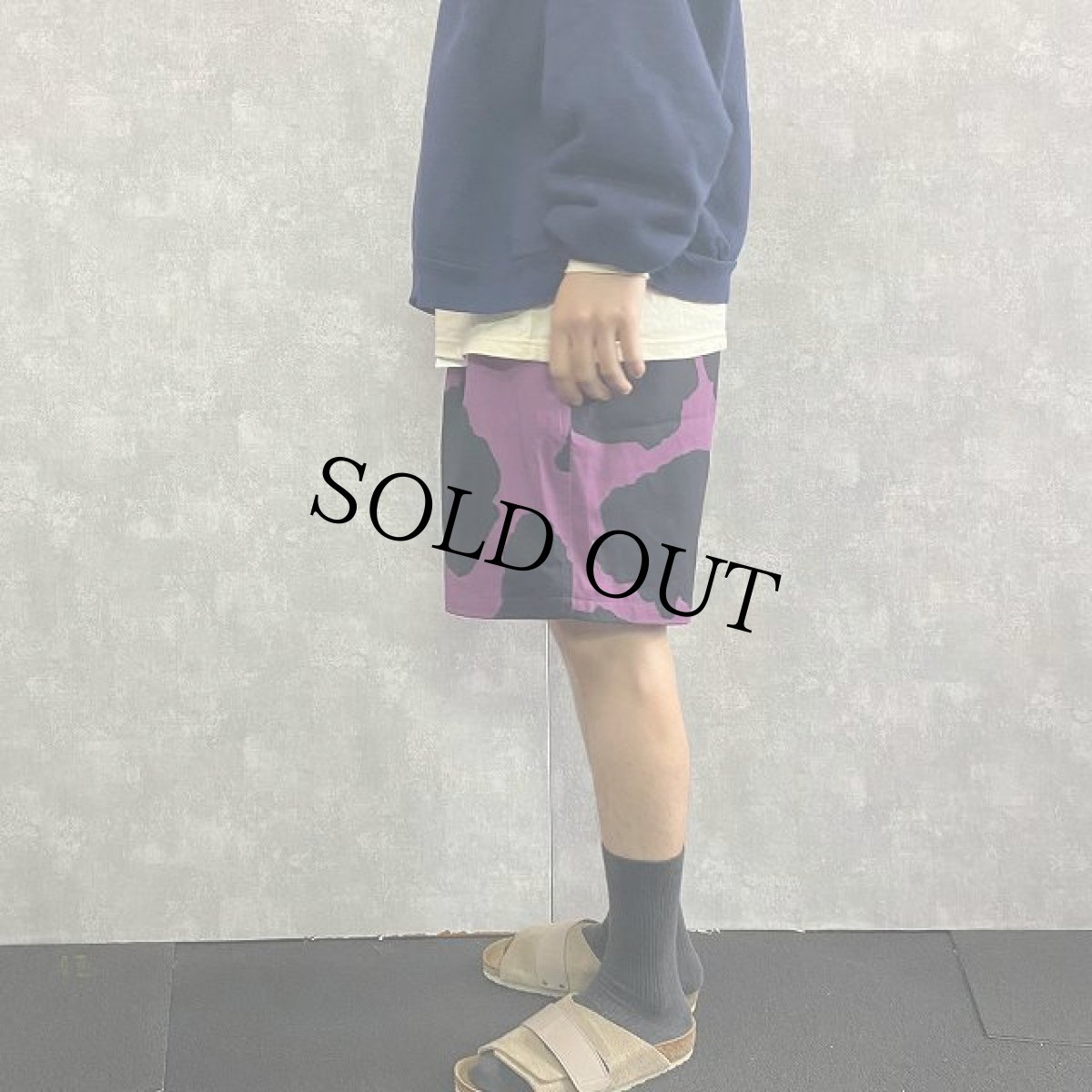 画像3: STRANGE TRIP "COW WIDE SHORTS" WHITE 【L】 (3)