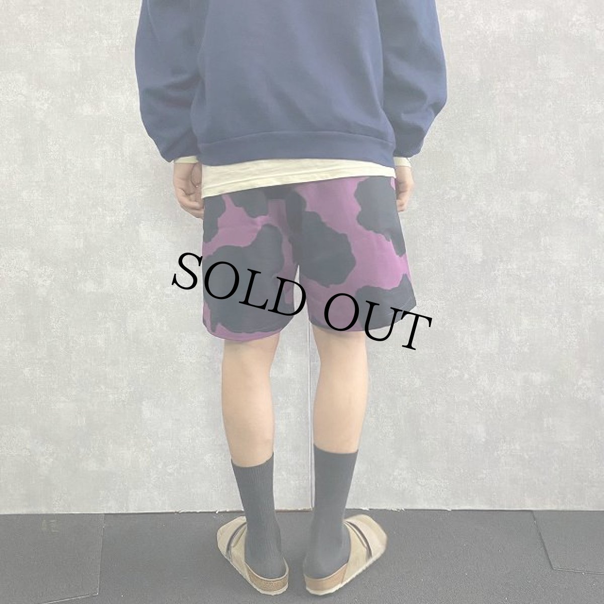 画像4: STRANGE TRIP "COW WIDE SHORTS" WHITE 【L】 (4)