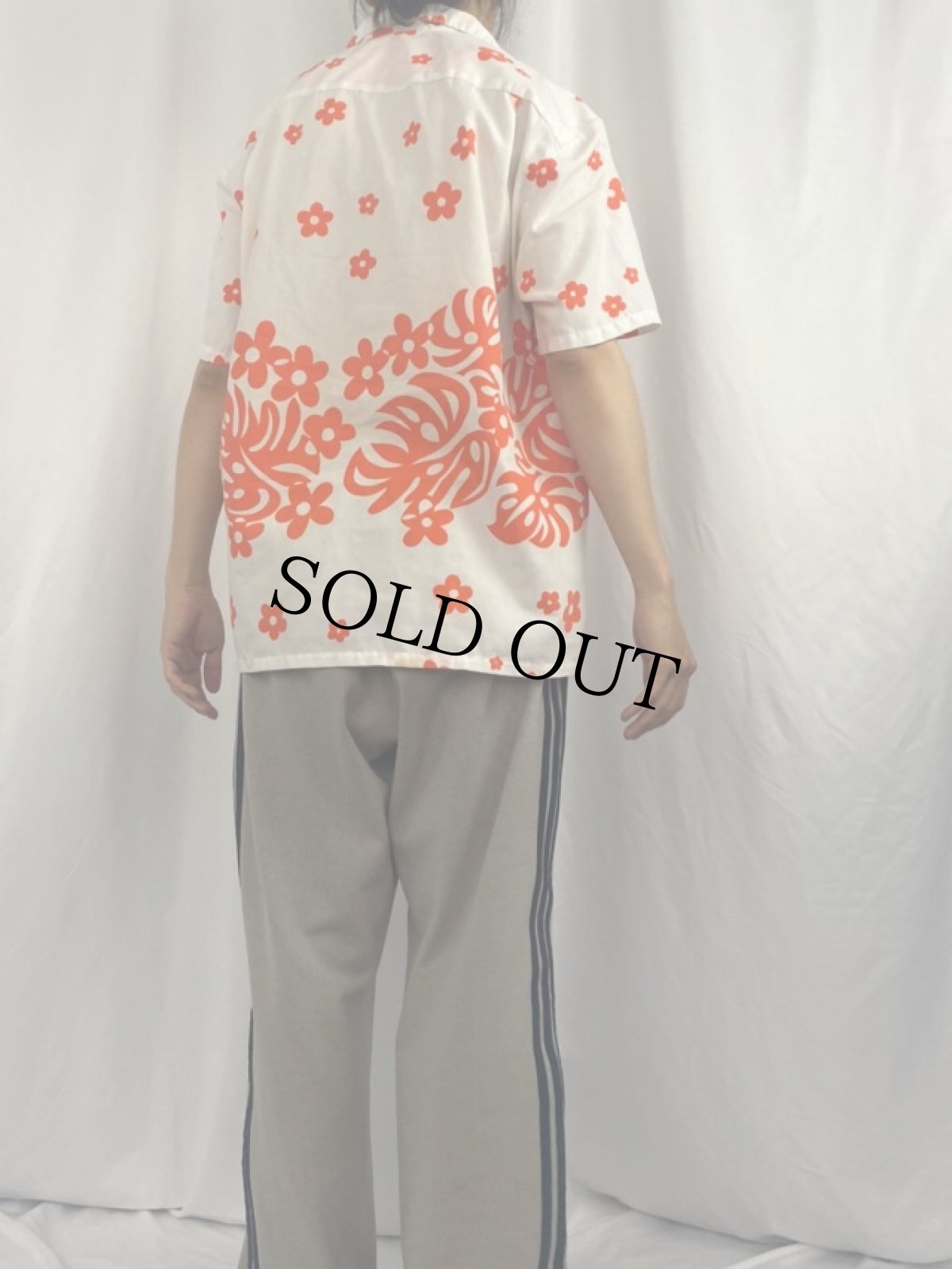 画像4: 70's Lauhala 花柄アロハシャツ (4)