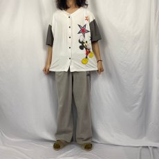 画像3: 90's MICKEY UNLIMITED キャラクタープリント ベースボールシャツ (3)