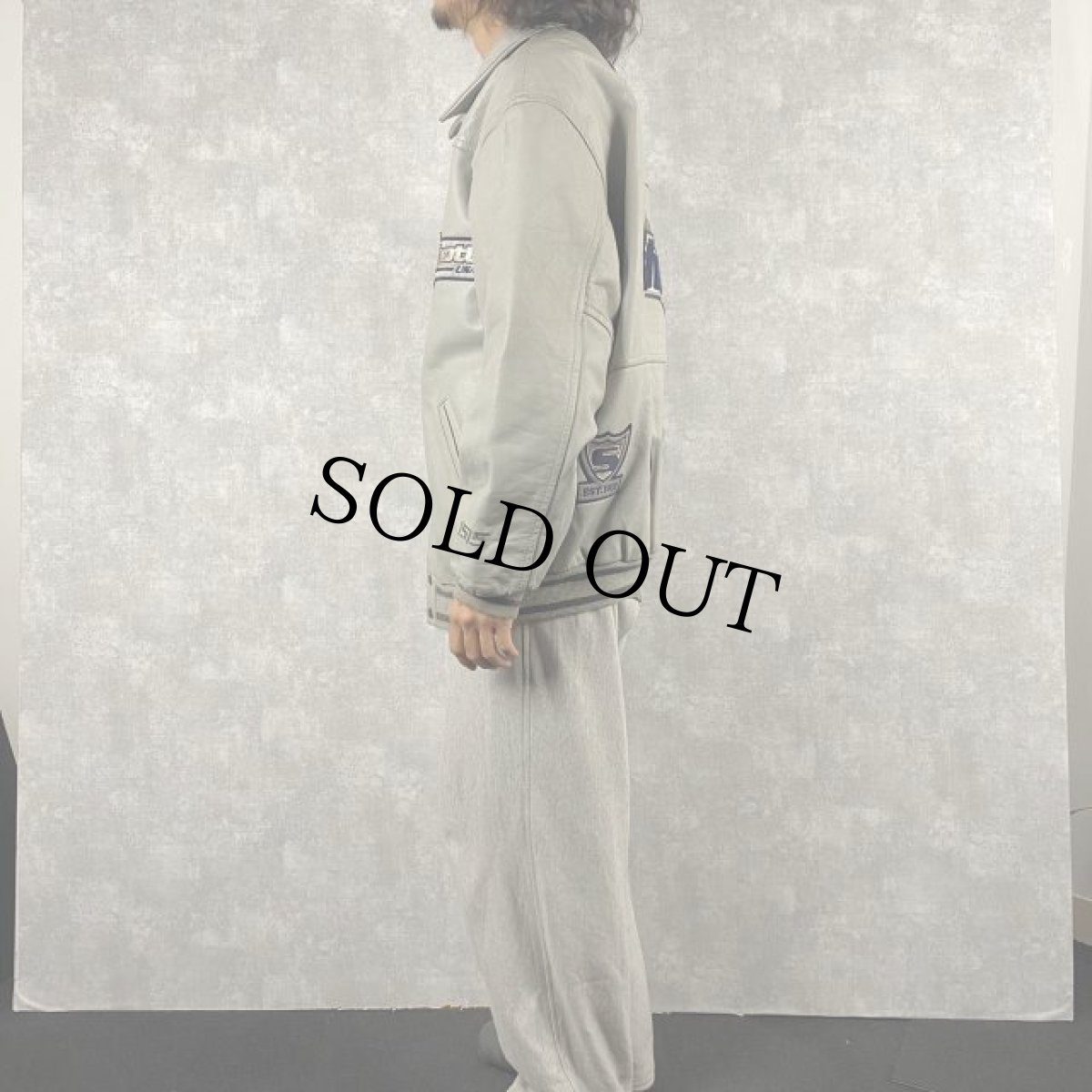 画像4: 90's Schott USA製 インディアン刺繍 レザースタジャン L (4)