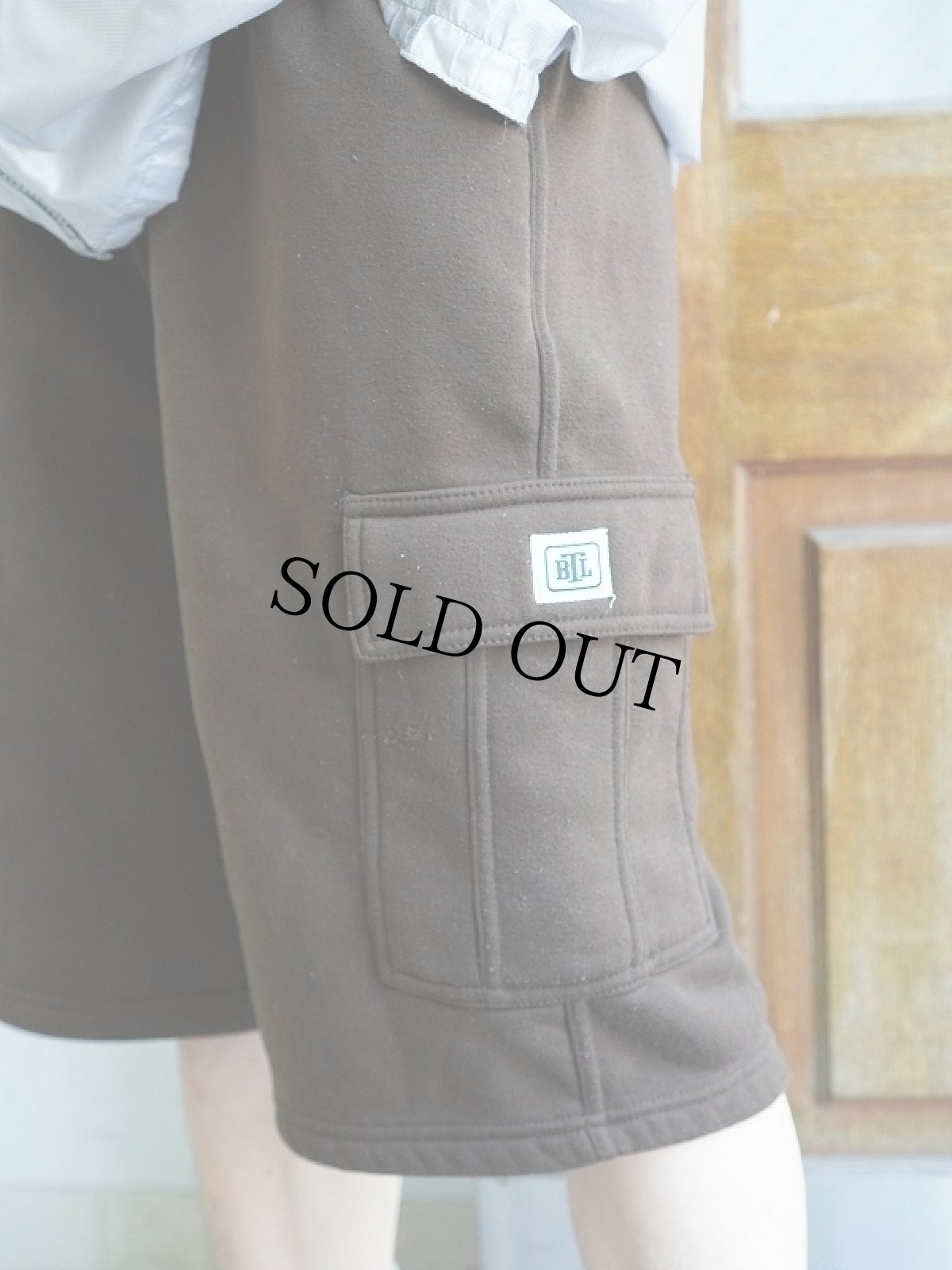 画像3: BTL スウェットカーゴショーツ BROWN L (3)