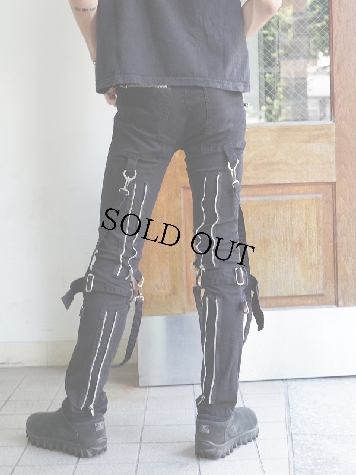 画像1: TRIPP ボンテージスキニーパンツ BLACK W30 (1)