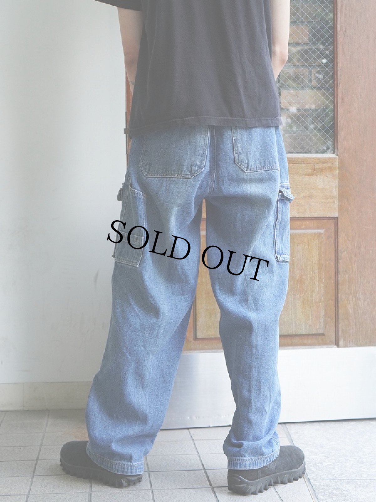 画像4: no boundaries デニムカーゴパンツ W35 (4)