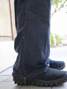 画像4: ENIGMA TRADING, S.L. サイドジップ 太畝 コーデュロイパンツ BLACK XL (4)