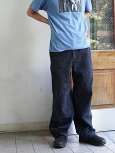 画像1: ENIGMA TRADING, S.L. サイドジップ 太畝 コーデュロイパンツ BLACK XL (1)