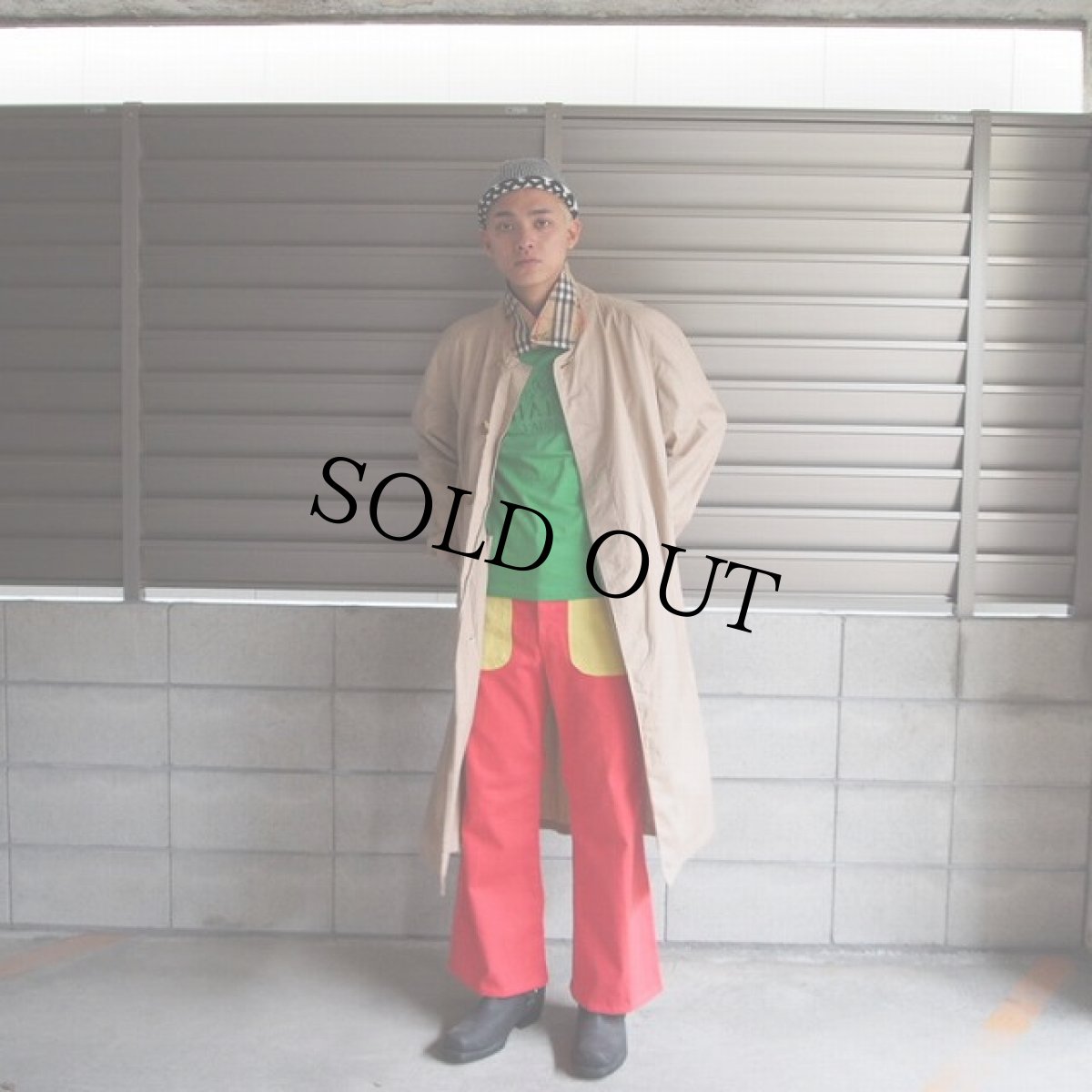 画像2: 80〜90's Burberrys ENGLAND製 タイプライタークロス ステンカラーコート (2)