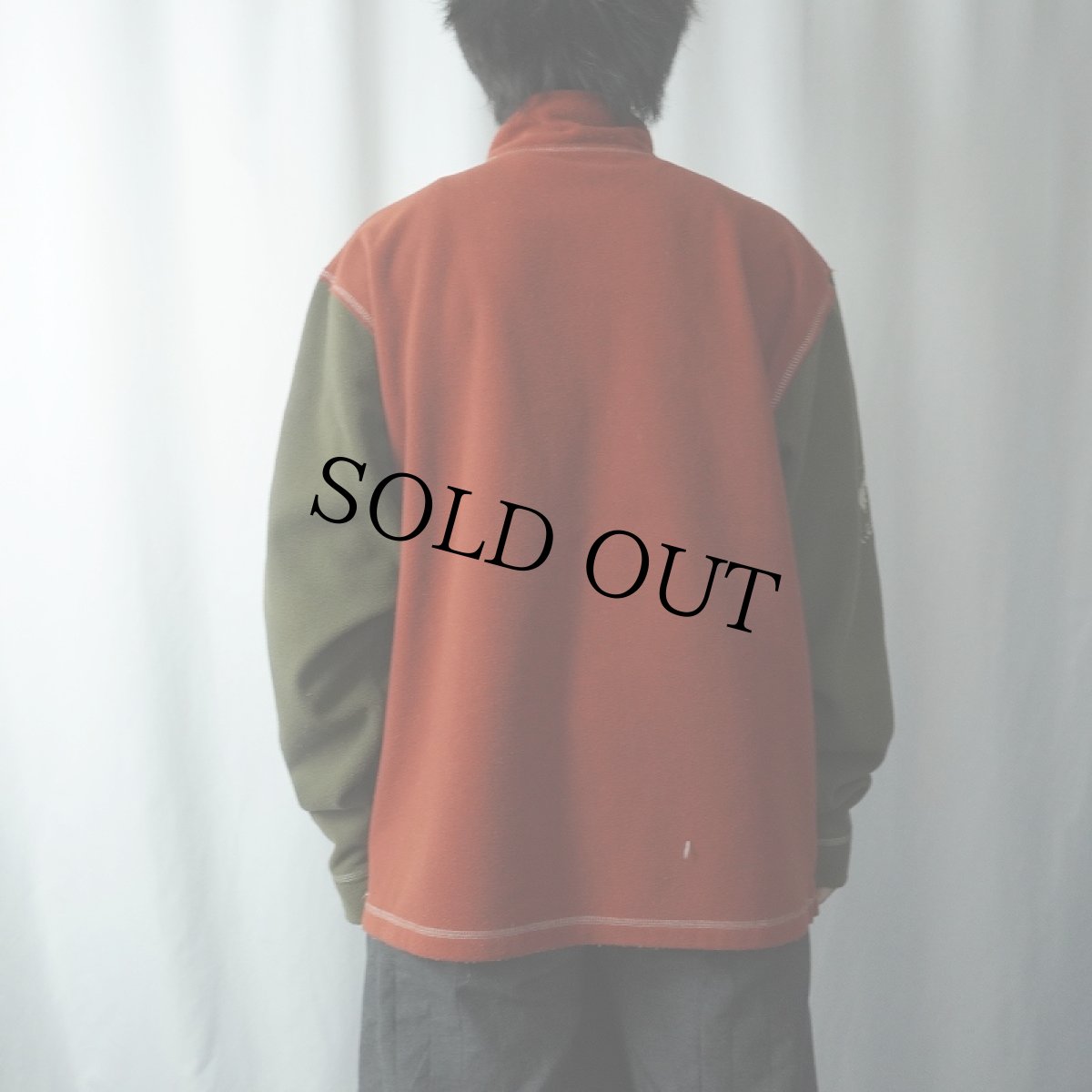 画像3: HELLY HANSEN ロゴ刺繍 ハーフジップフリースジャケット (3)