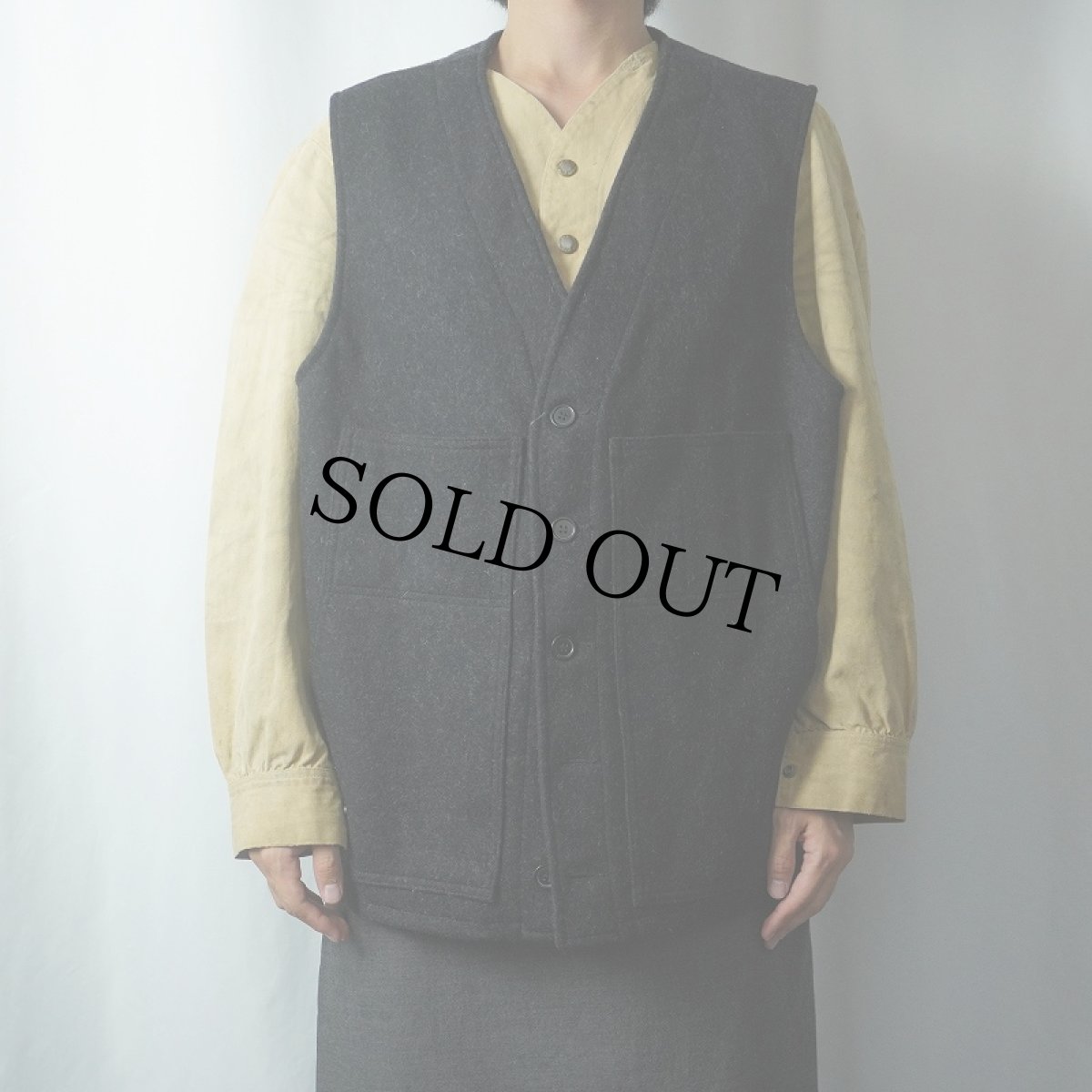 画像2: 2013 FILSON MACKINAW WOOL VEST 50 (2)