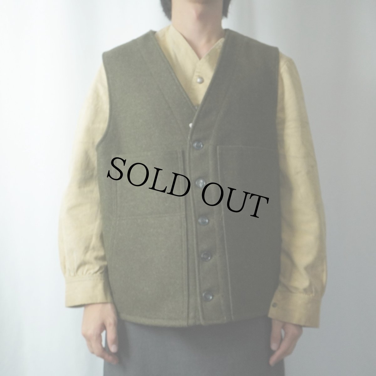 画像2: 2000's FILSON MACKINAW WOOL VEST 46 (2)