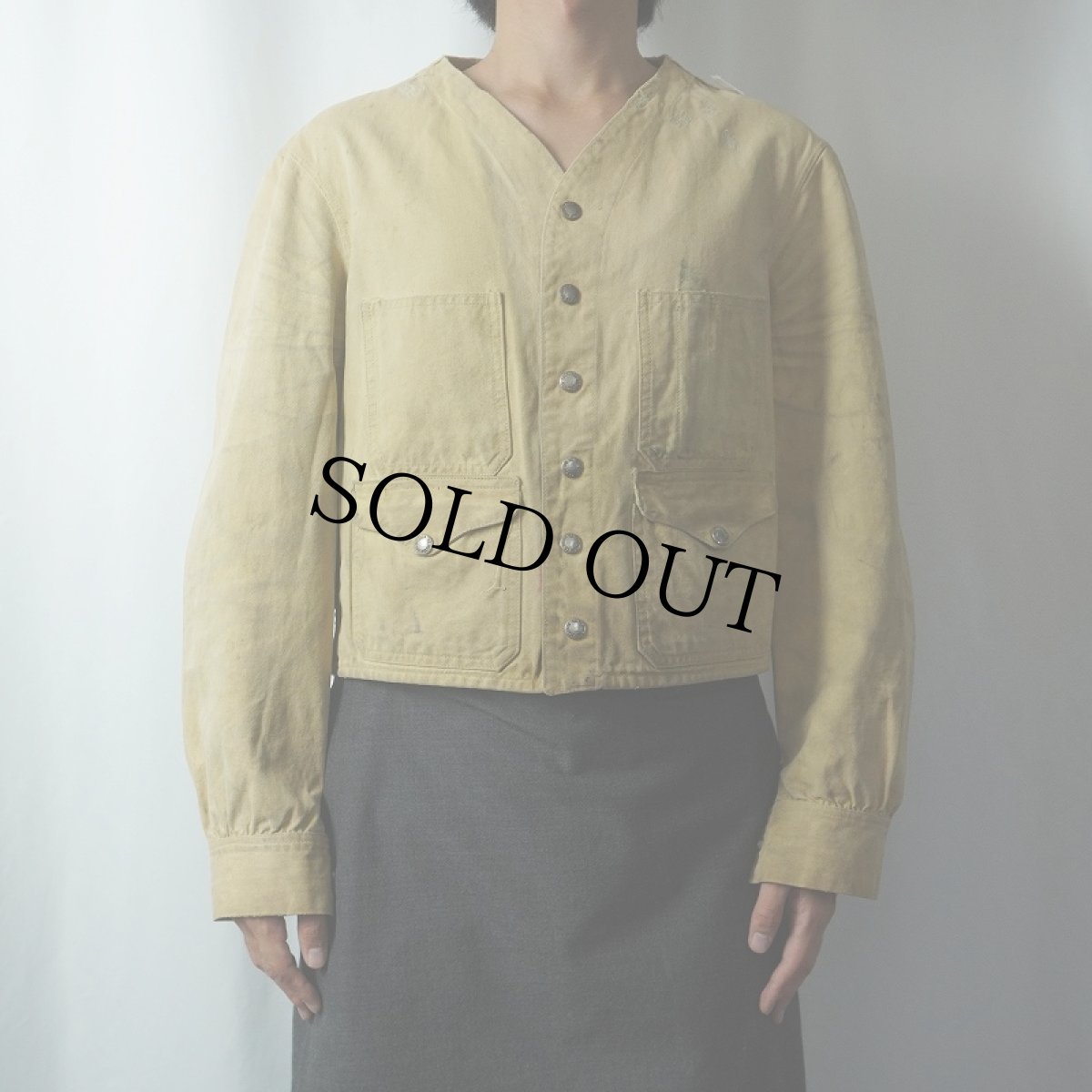 画像2: 50's FILSON TIN CLOTH HANTING JACKET (2)