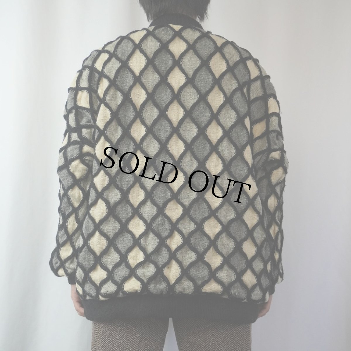 画像3: judith harrison 3Dウールニットカーディガン (3)