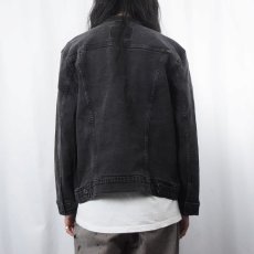 画像3: Levi's ブラックデニムジャケット XL (3)