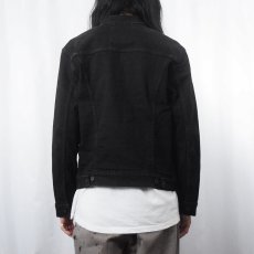 画像3: Levi's ブラックデニムジャケット M (3)