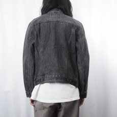 画像3: Levi's ブラックデニムジャケット M (3)