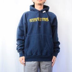 画像3: Champion REVERSE WEAVE "HIGHLAND PARK" スウェットフーディー NAVY L (3)