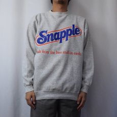 画像2: 90's Tultex USA製 "Snapple" 飲料メーカー ロゴプリントスウェット XL (2)