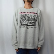 画像2: 90's ALICE IN WONDERLAND USA製 ミュージカルプリントスウェット XXL (2)