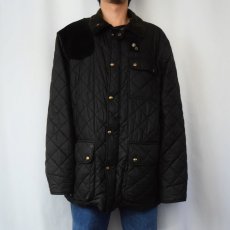 画像2: POLO Ralph Lauren 中綿入り キルティングハンティングジャケット BLACK XXL (2)