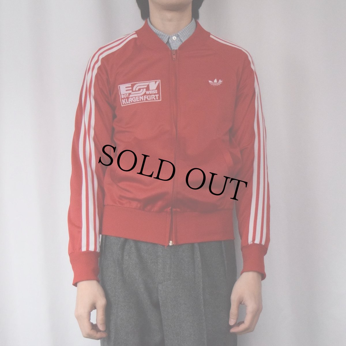 画像2: 70's adidas ATP オーストリア製 フロッキープリント トラックジャケット 48 (2)