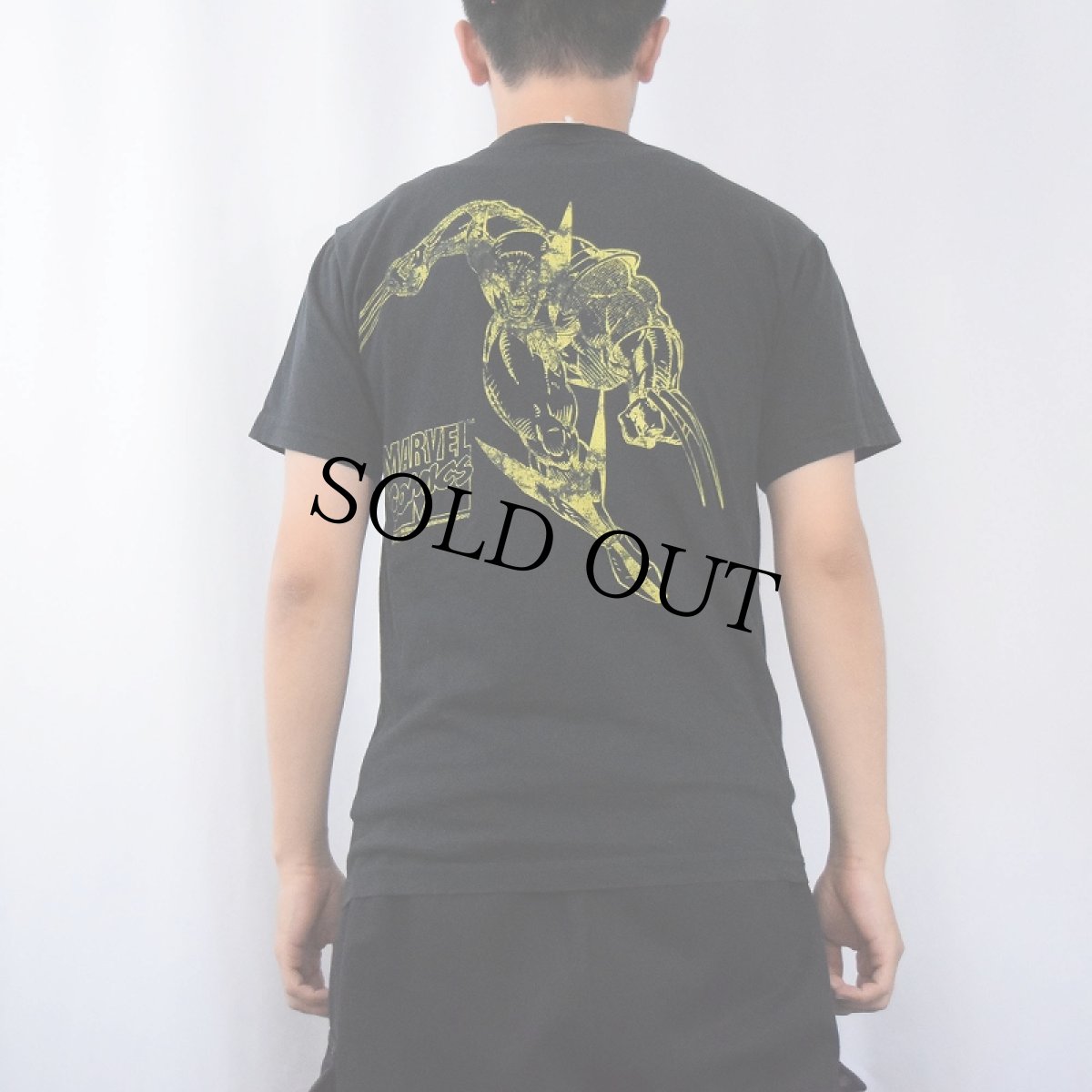 画像4: 90's MARVEL COMICS "WOLVERINE" USA製 キャラクターTシャツ BLACK (4)