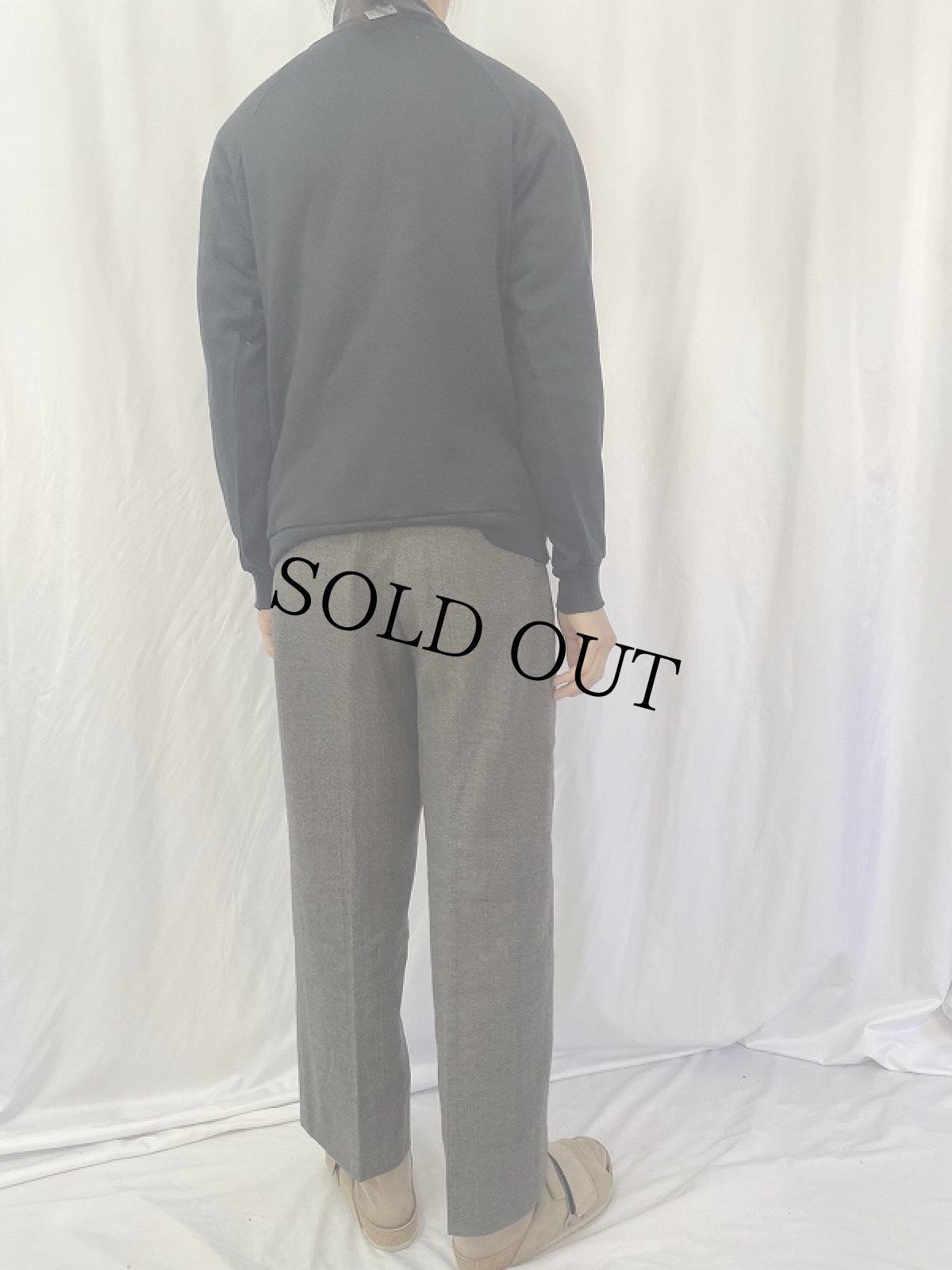 画像4: 90's USA製 "CHITLIN' HOEDOWN" イラストプリントスウェット BLACK L (4)