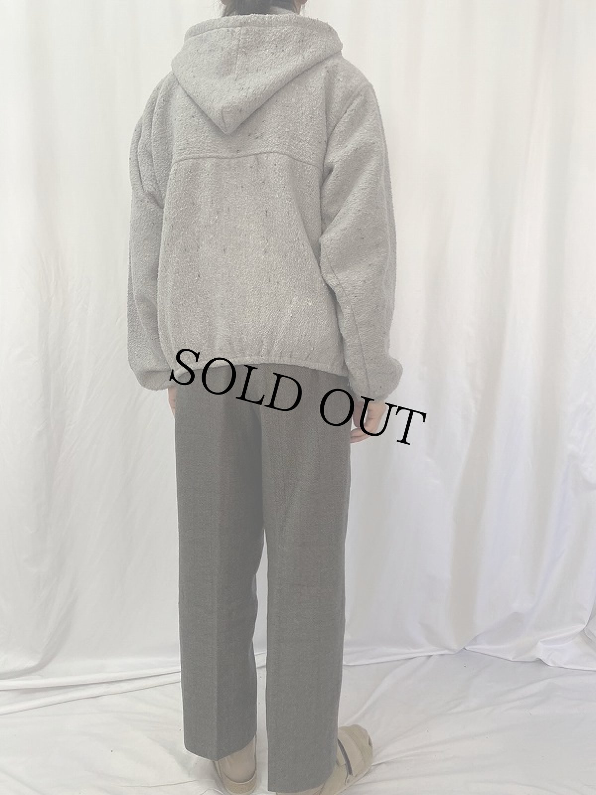 画像4: EARTH RAGS ラグ ジップパーカー L (4)