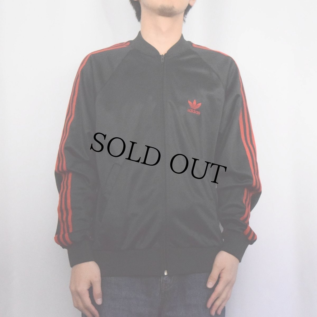 画像2: 80's adidas USA製 トラックジャケット BLACK M (2)