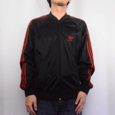画像2: 80's adidas USA製 トラックジャケット BLACK M (2)