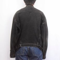 画像3: 90's Levi's 75525-0260 CANADA製 ブラックデニムジャケット L (3)