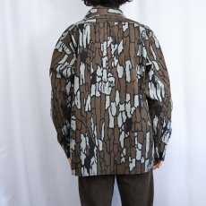 画像3: 70〜80's BOW UP USA製 ツリーバークカモ コットンジャケット XL (3)